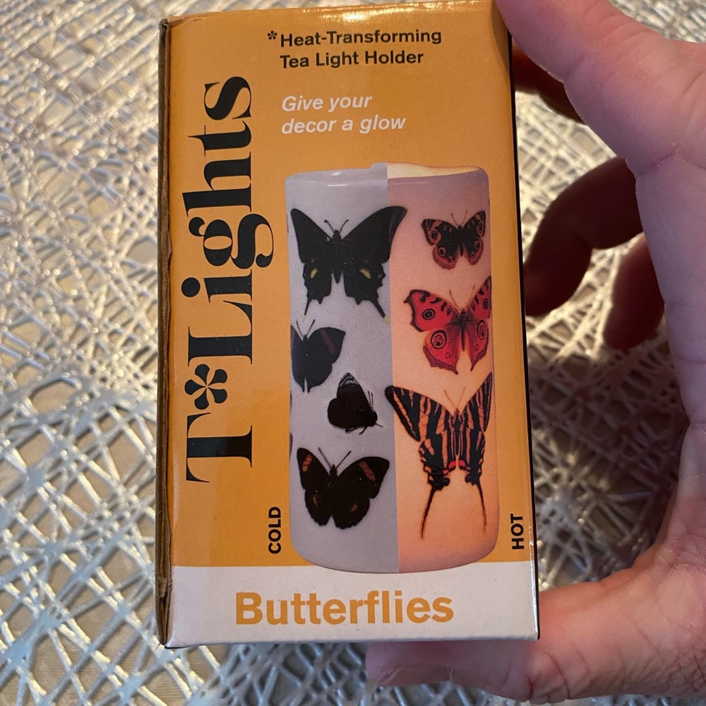 Butterfly tea light candle holder